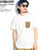 DOUBLE STEAL LEOPARD POCKET T-SHIRT -WHITE- 913-14047画像