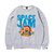APPLEBUM × SPACE JAM Characters Crew Sweat H.GREY画像