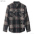 Brixton BOWERY L/S FLANNEL (HEATHER GREY/CHARCOAL) 01213画像