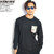 DOUBLE STEAL FABRIC POCKET L/S T-SHIRT -BLACK/STAR- 914-14061画像