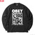 OBEY HEAVYWEIGHT LS TEE "IS THERE ANY FUTURE" (BLACK)画像