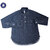 POST OVERALLS 3208 De Luxe 5 oz DENIM SHIRTS indigo画像