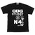 CDG COMME des GARCONS &times; STUSSY LOGO TEE BLACK画像
