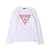 GUESS MEN'S L/SLV TEE SHIRT WHITE ML3K8450K画像