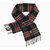 FRED PERRY Black Stewart Tartan Scarf C4113画像