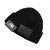 Yohji Yamamoto &times; NEW ERA 21AW YY LEATHER PATCH CUFF KNIT BLACK画像