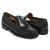 G.H.BASS LOGAN MOC LOAFER BLACK LEATHER (LEATHER SOLE) BA11035H-000画像