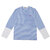 PLAY COMME des GARCONS MENS Small Red Heart Striped L/S T-Shirt BLUExWHITE画像