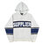 SUPPLIER COLLEGE LOGO KNIT HOODIE CREAM画像