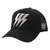 YOSHINORI KOTAKE DESIGN &times; BARNEYS NEWYORK BLACK LINE THUNDER LOGO MESH CAP BLACKxSILVER画像