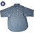 POST OVERALLS 3213 The NAVY CUT Chambray Shirts indigo画像