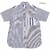 SUGAR CANE BLOCK STRIPE CRAZY S/S WORK SHIRT SC38910画像