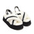 UGG W DISCO CROSS SLIDE WHITE 1121550-WHT画像