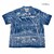 Duke Kahanamoku INDIGO COTTON HAWAIIAN SHIRT "COCONUT PALM & DIAMONDHEAD" DK38895画像