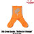 COOKMAN RIB CREW SOCKS REFLECTOR ORANGE 233-21976画像