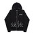 SUPPLIER FIRE PATTERN RHINESTONE ZIP HOODIE BLACK画像