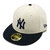 NEW ERA LP59FIFTY MLB 2-Tone ニューヨーク・ヤンキース クロームホワイト ネイビーバイザー 13327781画像