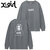X-girl WASHED FACE LOGO L/S TEE CHARCOAL 105223011011画像
