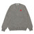 PLAY COMME des GARCONS &times; Invader V Neck Sweater GRAY画像