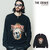 CRIMIE VINTAGE OVERDYE SKULL SNAP CREW NECK SWEAT CR1-02B5-CL71画像