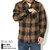 BIG MIKE Heavy Flannel Brown Check L/S Shirt 102235202画像
