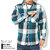 BIG MIKE Heavy Flannel Blue Check L/S Shirt 102235200画像