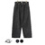 GOLD RECYCLED WASTE SUVIN COTTON YARN 11oz. DENIM 5POCKET WIDE PANTS 22B-GL42320画像