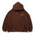 APPLEBUM Logo Oversize Sweat Parka BROWN画像