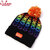 COOKMAN Beanie Logo Rainbow -BLACK- 233-23175画像