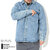 STUSSY Boxy Western Denim L/S Shirt 1110265画像