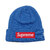 Supreme &times; NEW ERA 22AW Box Logo Beanie BLUE画像