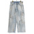 ANCELLM DAMAGE SELVEDGE DENIM STRAIGHT 5P PANTS ANC-PT11-B画像