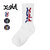 X-girl ATHLETIC LOGO RIB SOCKS 105231054003画像