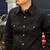 FULLCOUNT Black Black Denim Western Shirt 4894BKBK画像