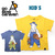 go slow caravan KIDS USA/C オーバーオールキャンパークマTEE 391924画像