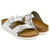 BIRKENSTOCK ARIZONA SFB METALLIC SILVER / NATURAL LEATHER (REGULAR WIDTH) 1005960画像