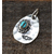 THE FLAT HEAD PENDANT TOP - METAL STAMP WHIT TURQUOISE - FN-JP-217画像