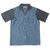 WAREHOUSE Lot 3091 S/S OPEN COLLAR SHIRTS コンビシャンブレー(ブルーベース)画像