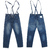 JOHNBULL サスペンダー デニム ワークパンツ ユーズドウォッシュ JL231P42画像