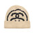STUSSY BIG LINK CUFF BEANIE NATURAL画像
