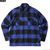 BLUCO OMBRE CHECK FLANNEL SHIRTS (NAVY) 1147画像