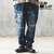 GLIMCLAP Embroidery-sprinkled design soft balloon silhouette denim pants 15-132-GLA-CD画像