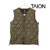TAION MILITARY V NECK W-ZIP DOWN VEST(SOFT SHELL) TAION-001ALSZML-1画像