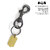GLAD HAND SWIVEL SNAP KEY HOLDER BLACK画像