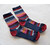 DARN TOUGH VERMONT Mystic Stripe Crew Lightweight with Cushion Denim 1644画像