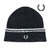 FRED PERRY TWIN TIPPED MERINO WOOL BEANIE C9150画像
