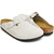 BIRKENSTOCK BOSTON ANTIQUE WHITE / EMBOSSED SUEDE REGULA 1025252画像