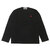 PLAY COMME des GARCONS MENS SMALL RED HEART ONE POINT L/S TEE BLACK画像
