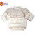 Guernsey Woollens NORDIC JUMPER CREW NECK SWEATER ecru画像