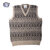 Jamieson's #MK176V 1916/3 ALLOVER FAIRISLE V-NECK SLIPOVER beige greymix画像